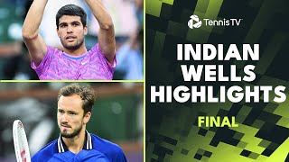 Carlos Alcaraz and Daniil Medvedev Play for the Title Again 🏆  Indian Wells 2024 Final Highlights [upl. by Aubin]