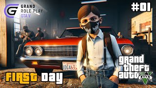 My First Day in GTA V Grand RP Gameplay 1 [upl. by Varini]