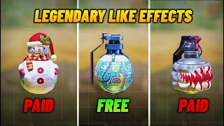 ✨ Legendary Like Effects Frag Grenades in CODM  Free Vs Paid [upl. by Kuehn]