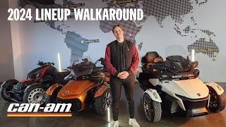 New 2024 CanAm Spyder amp Ryker Walkaround [upl. by Esinad29]