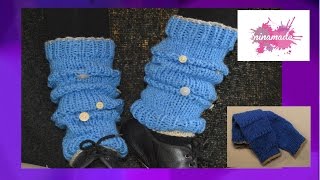 DIY Comment tricoter des guetres  How to knit leggings [upl. by Cooper]