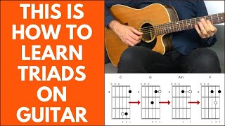 A Simple Way To Learn Triads On Guitar By Shape amp By Position [upl. by Barclay]