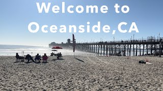 4K Oceanside California Beach Walking Tour [upl. by Rexford]