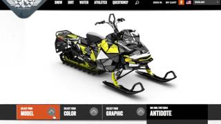 SKIDOO  REV GEN4 ANTIDOTE Sled Wrap Customizer [upl. by Mullane]