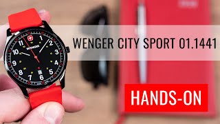 HANDSON Wenger City Sport Quartz 011441130 [upl. by Bethel681]