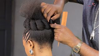 The Latest Natural Hair Styling Very Quick amp Simple  Detailed Tutorial [upl. by Aylat]