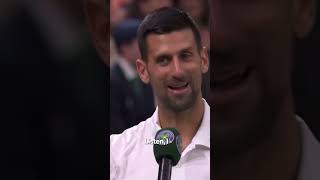 Novak Djokovic reacts to getting booed at Wimbledon 🎾  shorts [upl. by Garlinda82]