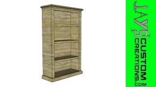 SketchUp  Pocket Hole Bookcase  099 [upl. by Wengert233]