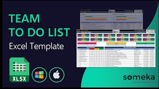 Team To Do List Template  Task Planner Excel Template [upl. by Roana]