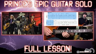 While My Guitar Gently Weeps  Prince Guitar Solo Lesson [upl. by Aciruam637]