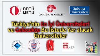 Türkiyenin EN İYİ ÜNİVERSİTELERİ ve Gelecekte Bu Listede Olacak Üniversitlerimiz [upl. by Nielson]