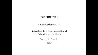 Heterocedasticidad [upl. by Yslehc]