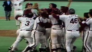 1980 WS Gm6 McGraw fans Wilson Phils win series [upl. by Hareenum467]