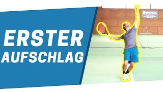 1 Aufschlag  Wie du besser amp härter aufschlägst  Tennis Aufschlag [upl. by Oinotla]