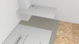 Installation of Knauf Aquapanel® Cement Board Floor Tile Underlay DIY UK amp Ireland [upl. by Aroda]