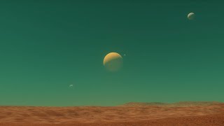 Magnificent view of a planet and its moons [upl. by Rozina]