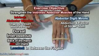 Finger Exercises Dorsal Interosseous amp Abductor Digiiti Minimi Exercise [upl. by Edyth215]