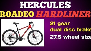 Hercules roadeo hardliner  21 gear cycle  dual disc brake cycle  mtb cycle [upl. by Neeham]