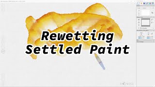 Rewetting settled paint [upl. by Greenwood]