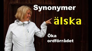 Lär dig svenska Synonymer 6  Älska  71 undertexter  Learn Swedish  Ordkunskap [upl. by Attah]