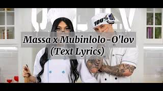 Massa x MubinloloOlovText Lyrics [upl. by Jany]