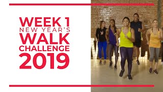 New Years Walk Challenge 2019  Week 1  Walk at Home [upl. by Eiliab]