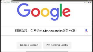 翻墙的方法  永久免费Shadowsocks账号分享 [upl. by Etteniuqna]