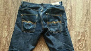 Nudie Jeans Co Thin Finn Dry Selvedge  Used 3 Months No Soak  Wash [upl. by Eceryt]