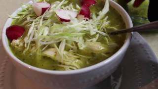 POZOLE VERDERECETA POBLANACOMO HACER CON SAZÓN [upl. by Durkee]