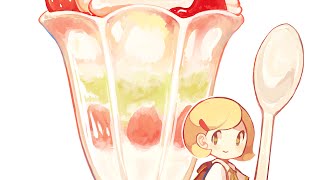 Strawberry Sundae SPEEDPAINT paint tool sai [upl. by Nyraf]