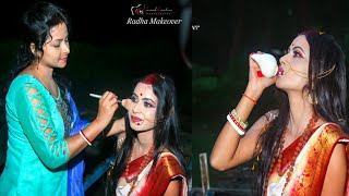 BTS🔥 My Lifes First Durga Maa look creation For Navratri 🙏 Jyoti shree Mahato  JSM Vlogs [upl. by Caprice]