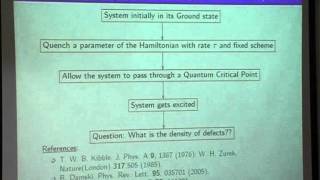 Amit Dutta  Quantum quenches 1 [upl. by Eiro]