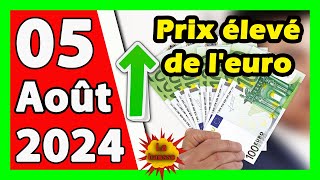 Prix deuro en algerie marché noir aujourdhui 05 Août 2024 Taux de change Cours dollars devise [upl. by Crispa]