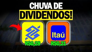 ðŸš¨ CHUVA DE DIVIDENDOS BANCO DO BRASIL E ITAÃš DATACOM ABERTA PARA RECEBER BBAS3 E ITUB4 [upl. by Lerat]