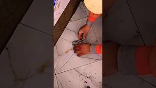 Professional installation of ceramics with a sewer drain step by step [upl. by Taddeusz]