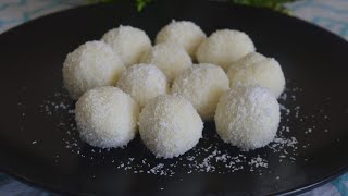 Homemade Coconut Balls RecipeBounty Balls RecipeRaffaello Coconut Balls viral coconutballs [upl. by Foster]