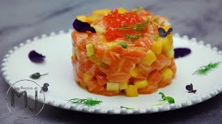 TARTAR DE SALMÓN  El entrante perfecto [upl. by Leesen]