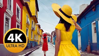 SAMSUNG OLED TEST VIDEO  4K DEMO VIDEOS  COLORFUL HOUSES 💒 [upl. by Brocklin]