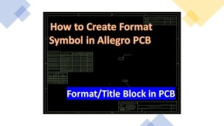 Allegro Designer Format PCB Footprint Creation Learn PCBA allegro [upl. by Trotta]