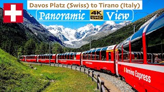 The Bernina Express  Worlds Most Beautiful Trains Panoramic 4K Video [upl. by Arimahs395]