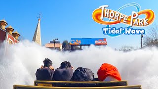 TIDAL WAVE On Ride POV at Thorpe Park March 2022 4K [upl. by Benge]