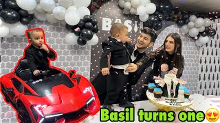 Basil ki first birthday ever celebration😍  ek bar bhi nhi rooya😂 [upl. by Sheng]