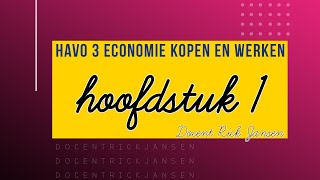 Economie HAVO 3  Kopen en Werken 3e druk  Hoofdstuk 1 [upl. by Ullyot]