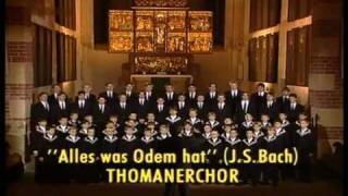 ThomanerChor Leipzig  Alles was Odem hat lobe den Herrn 1995 [upl. by Htes]