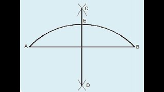 Bisecting an Arc تمرين 2 تقسيم قوس بالفرجار [upl. by Goldenberg]