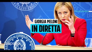 Conferenza stampa di fine anno della Presidente del Consiglio Giorgia Meloni DIRETTA [upl. by Ysset]