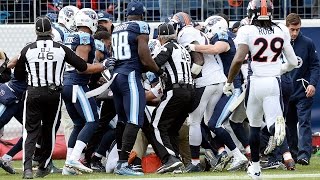 Tempers Flare in Tennessee After Harry Douglas Low Block on Chris Harris Jr  NFL Wk 14 Highlights [upl. by Rettke]