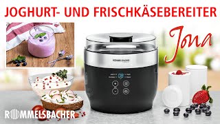 ROMMELSBACHER Joghurt amp Frischkäsebereiter 😋🥛 Jona 🥣gesunde Ernährung ohne Zusatzstoffe [upl. by Ahsurej479]