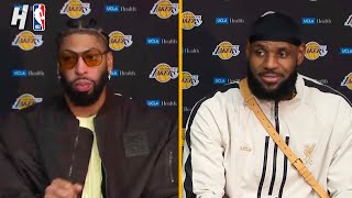 LeBron amp Anthony Davis Talks Loss vs Nuggets Postgame Interview [upl. by Attenej417]