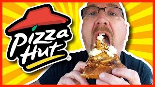 Pizza Hut ★ Poutine Pizza ★ Review  Fries Cheese Curds and Gravy on Pizza [upl. by Michi810]